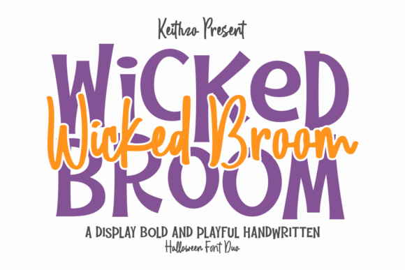 Wicked Broom font sample