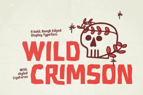 Wild Crimson Christmas font