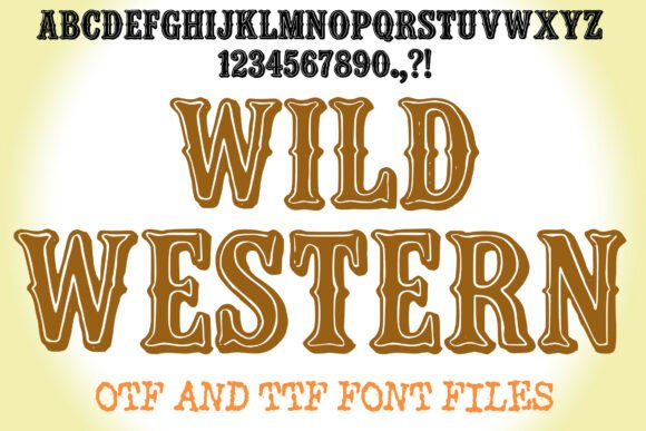 Wild Western bubble font
