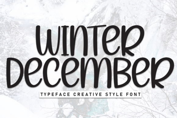 Winter December Font Christmas font