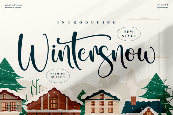 Wintersnow Christmas font