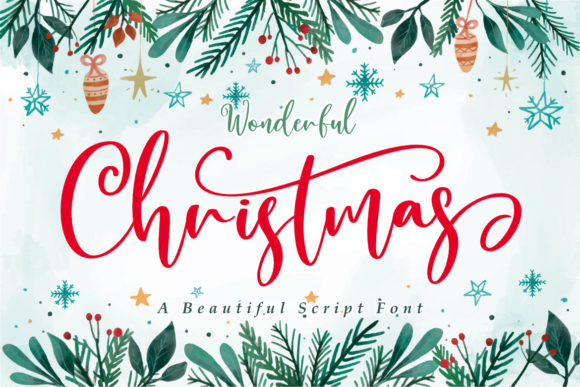 Wonderful Christmas Christmas font