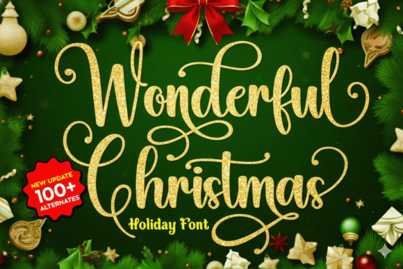 Wonderful Christmas Christmas font
