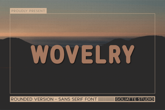 Wovelry font sample