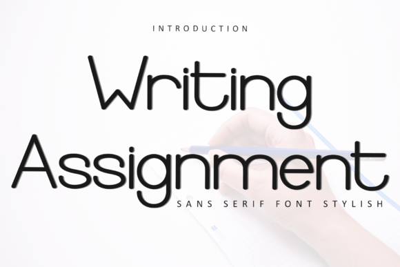 Writing Assignment Christmas font