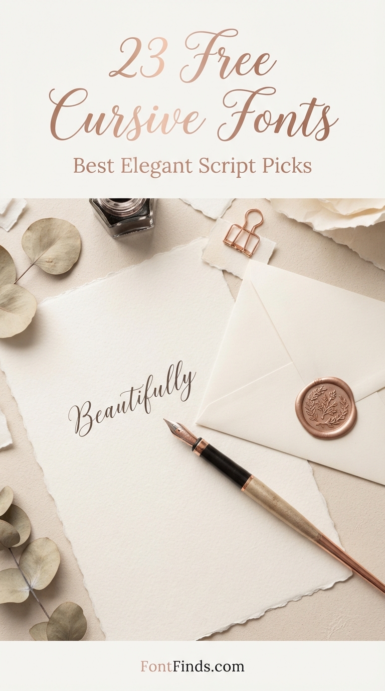 Free Cursive Fonts: 23 Best Elegant Script Picks (2026)