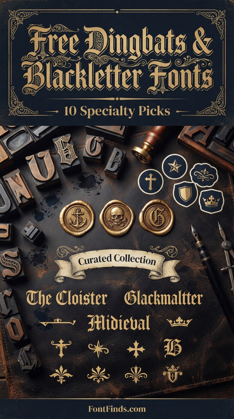 Free Dingbats & Blackletter Fonts: 10 Specialty Picks (2026)