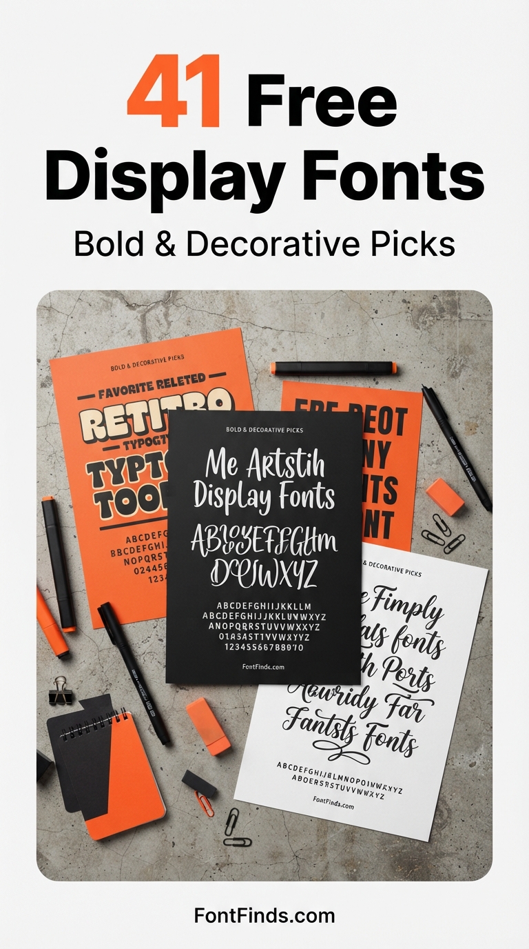 Free Display Fonts: 41 Best Bold & Decorative Picks (2026)
