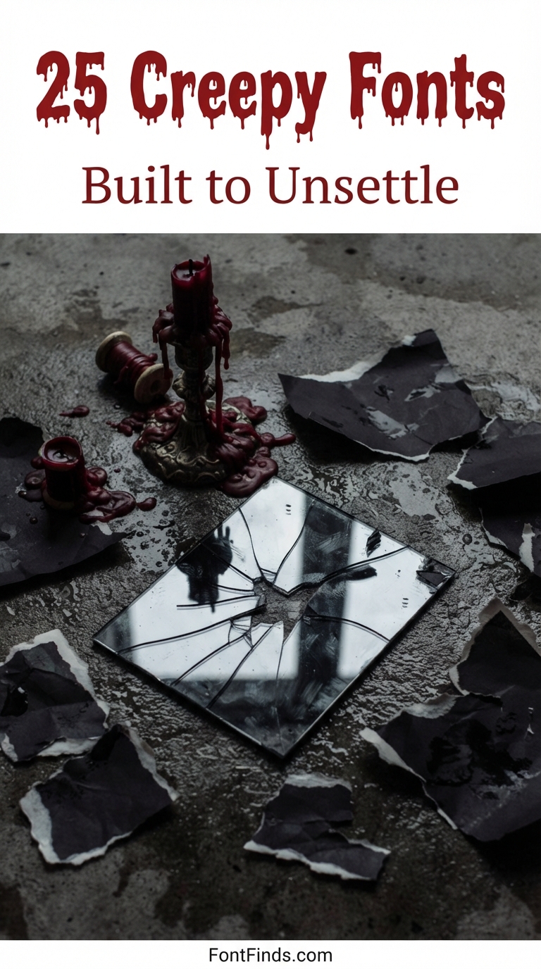 Blood, Slime and Static: 25 Creepy Fonts Built to Unsettle