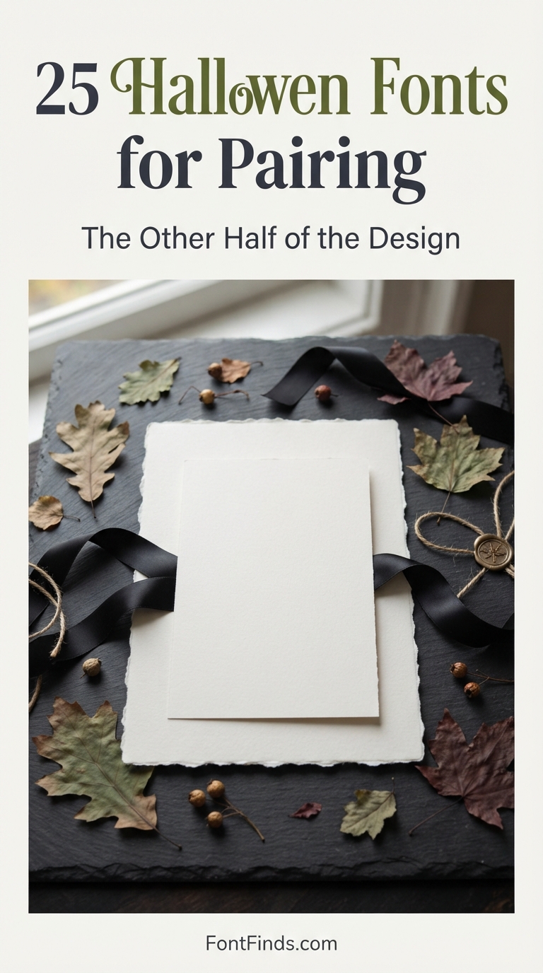 The Other Half of the Design: 25 Halloween Fonts for Pairing