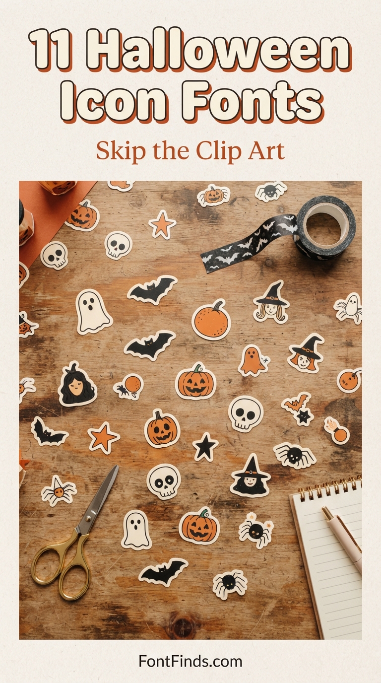 Skip the Clip Art: 11 Halloween Icon Fonts That Draw for You