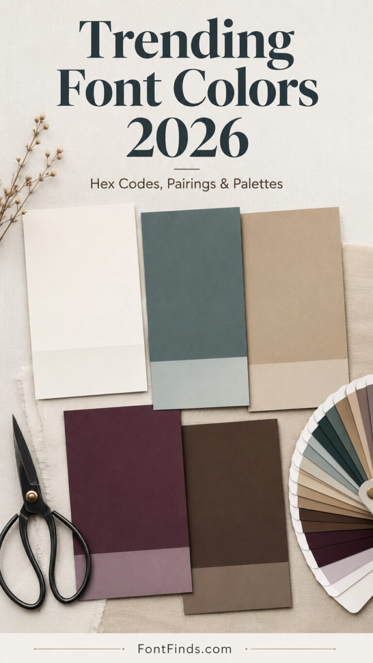 Trending Font Colors: A Practical Guide to the 2026 Color Trends