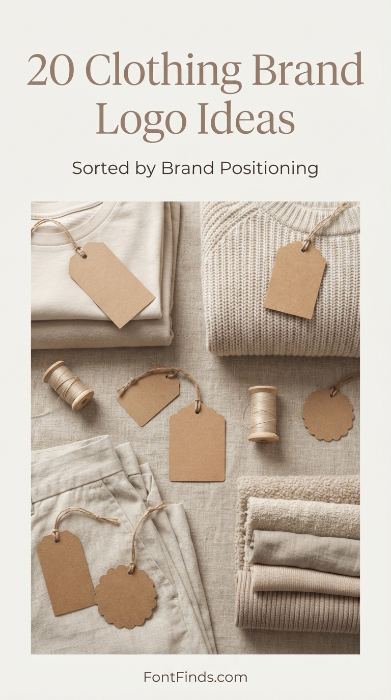Clothing Brand Logo Ideas: 20 Concepts Sorted by Brand Positioning