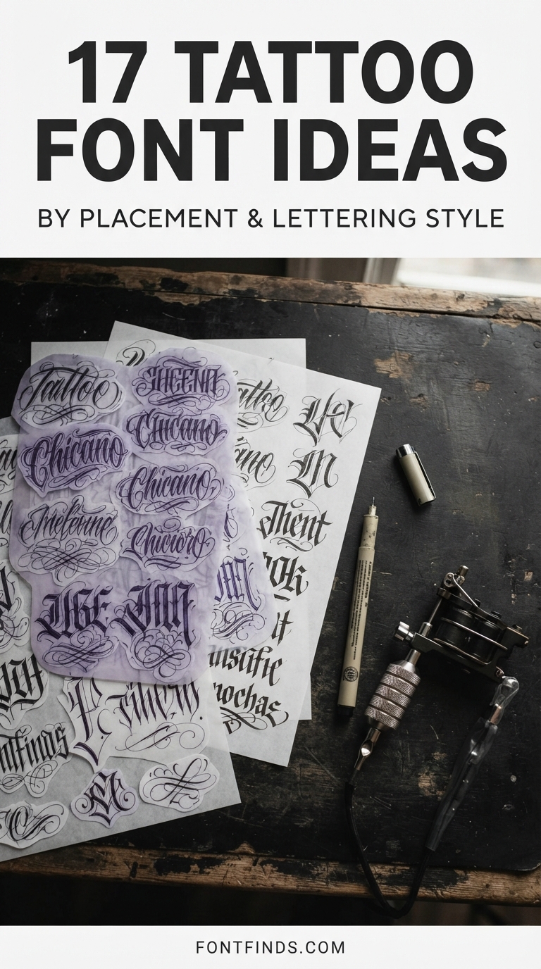 Tattoo Fonts by Placement: 17 Lettering Ideas That Actually Age Well