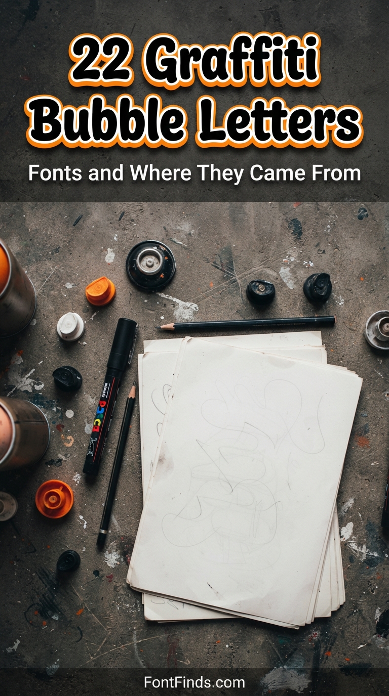22 Graffiti Bubble Letters Fonts and Where They Came From