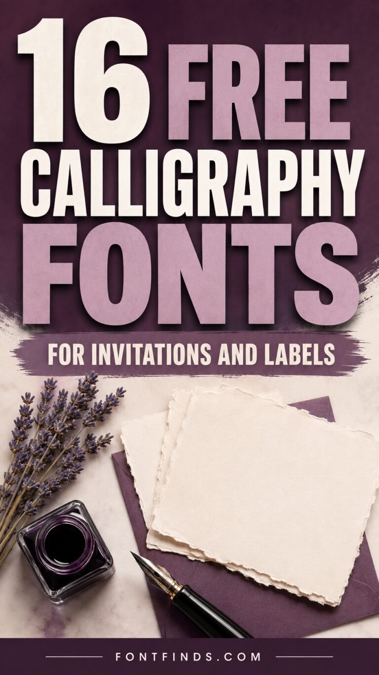 16 Free Calligraphy Fonts for Invitations and Labels