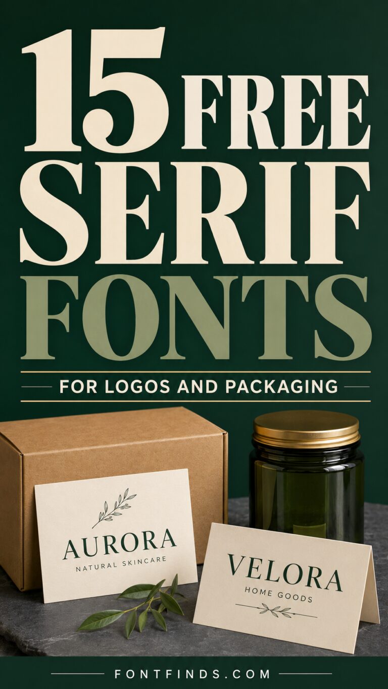 15 Free Serif Fonts for Logos and Packaging
