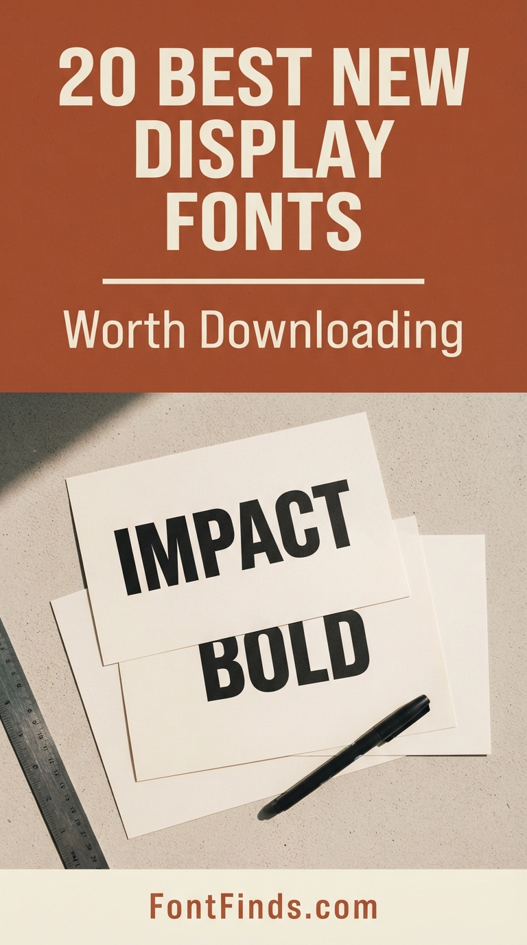 20 Best New Display Fonts Worth Downloading
