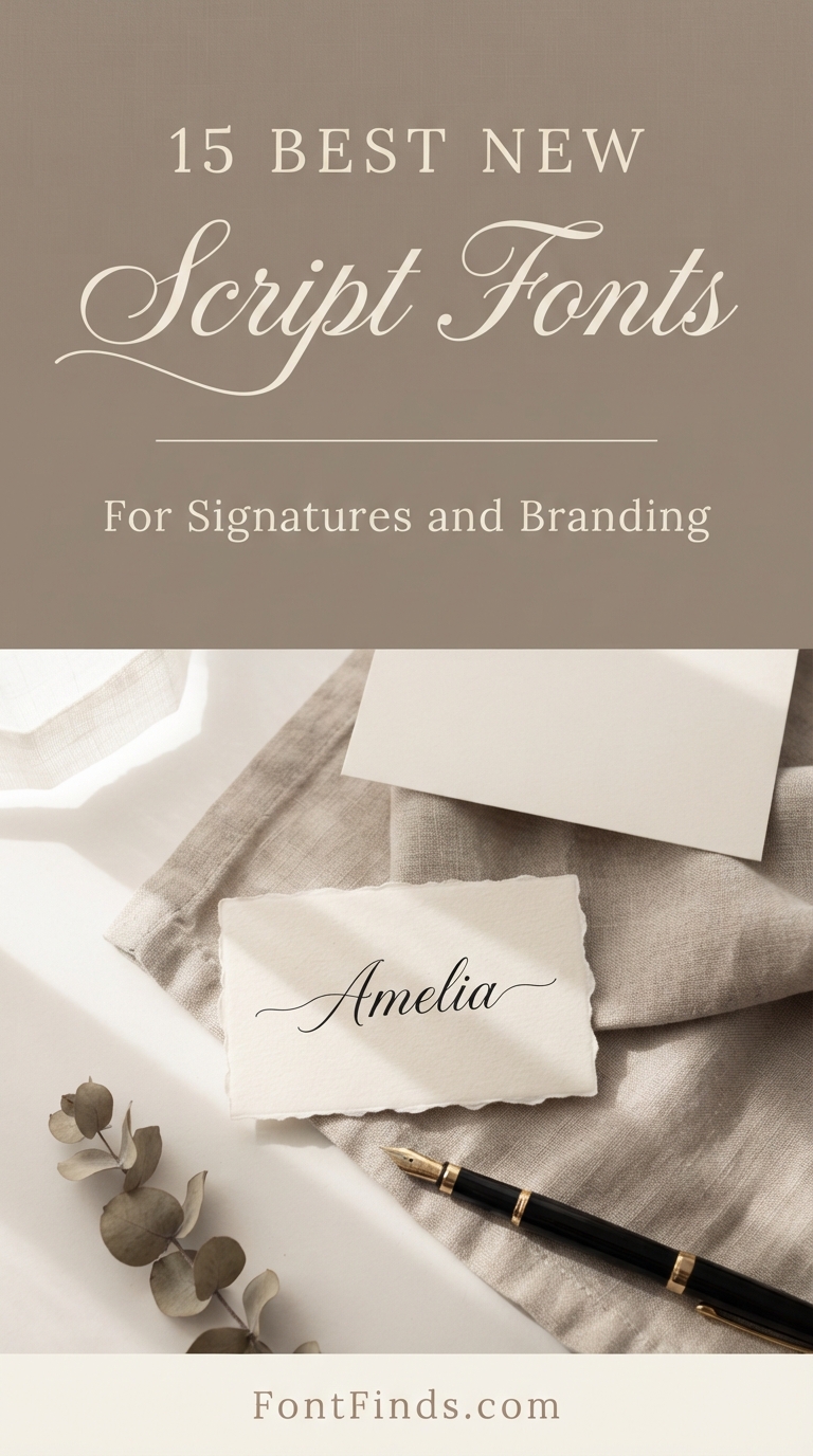 15 Best New Script Fonts for Signatures and Branding