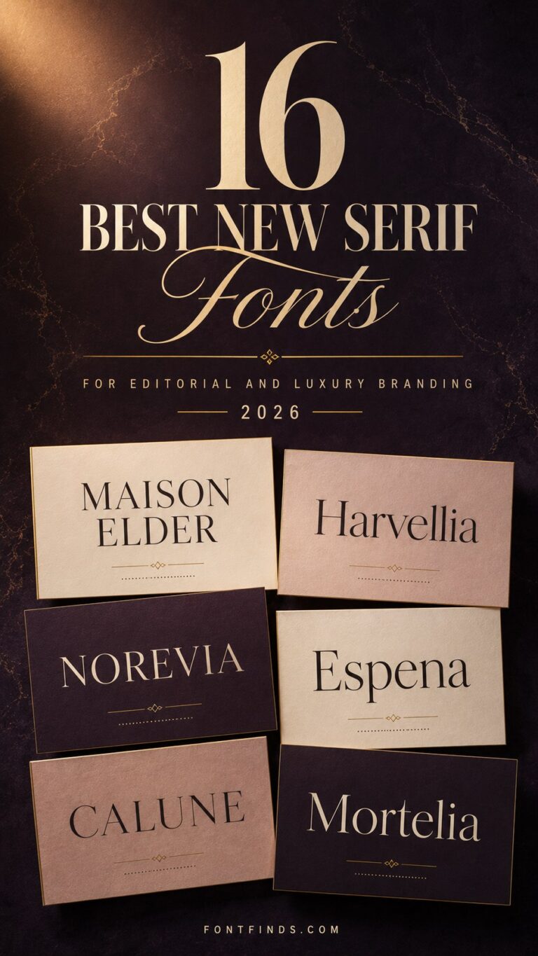 16 Best New Serif Fonts for Editorial and Luxury