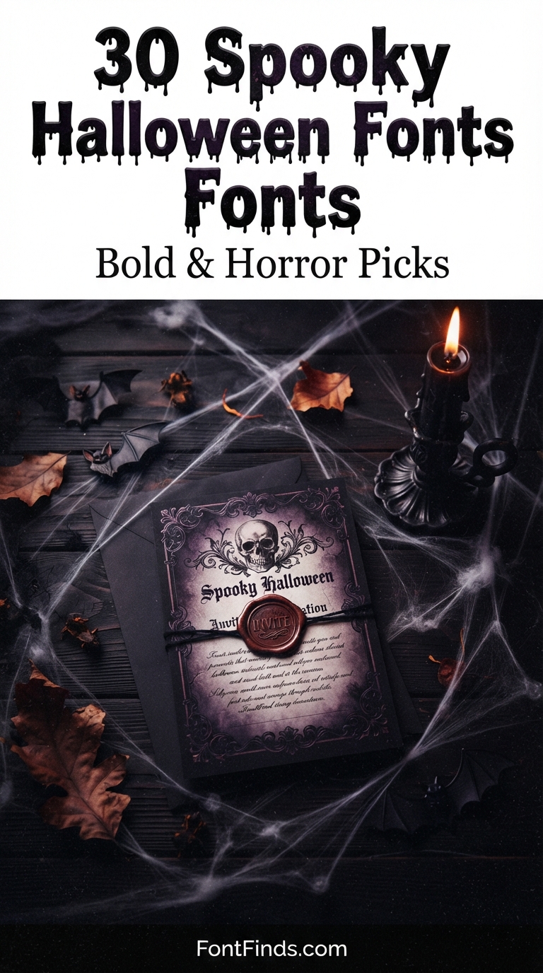 Spooky Halloween Fonts for Bold and Horror Designs