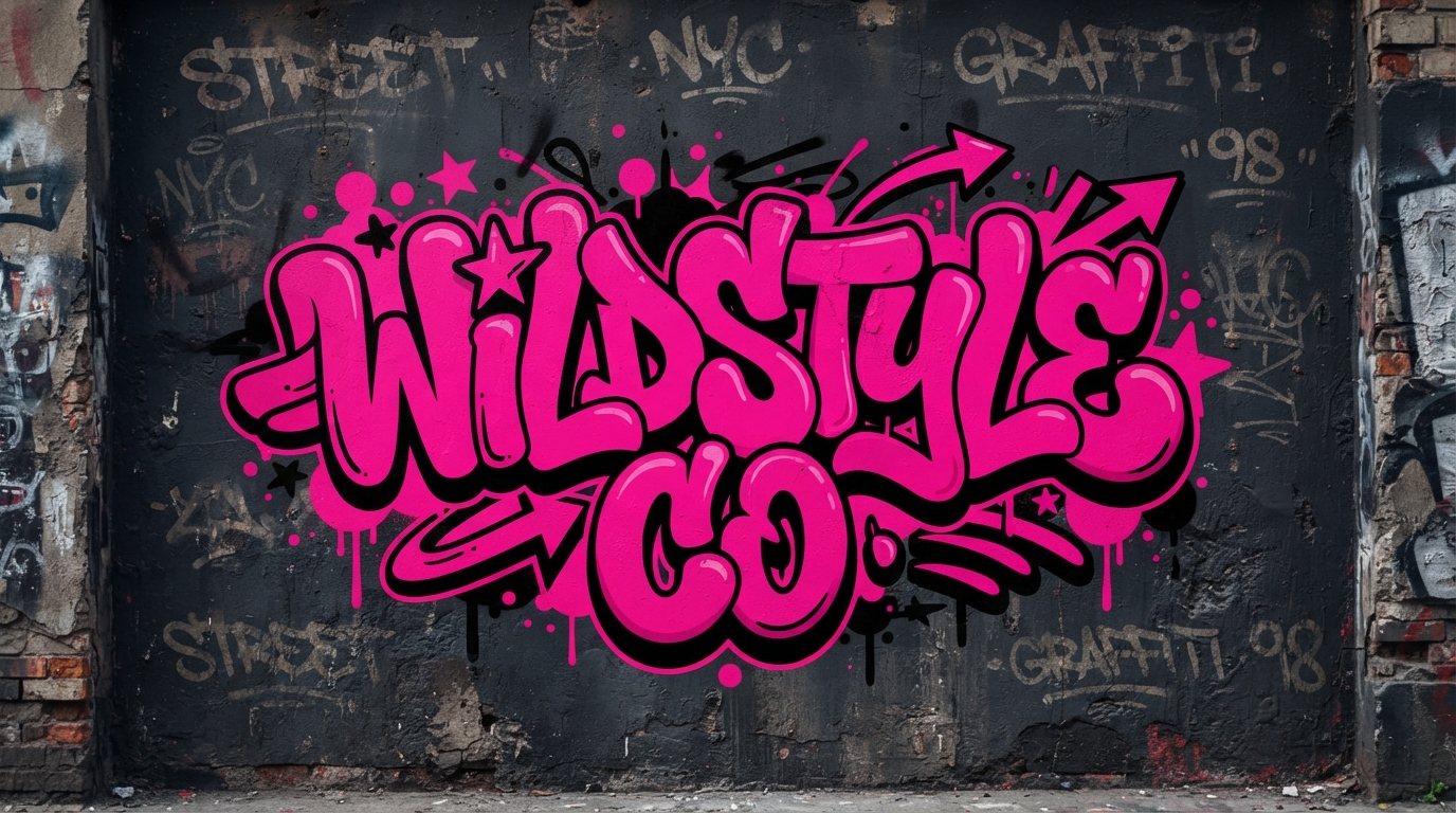 Wildstyle Co bubble letter graffiti streetwear logo
