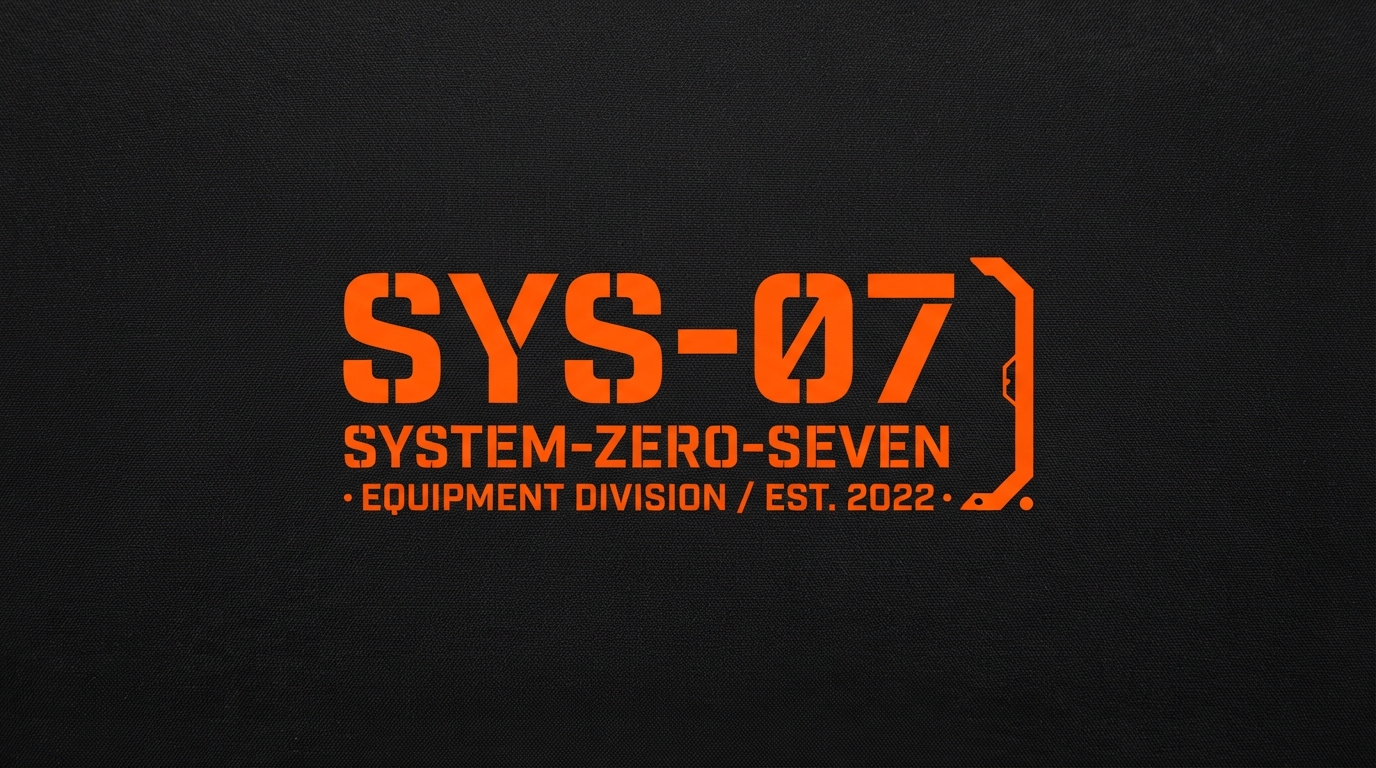 SYS-07 stencil military techwear streetwear logo