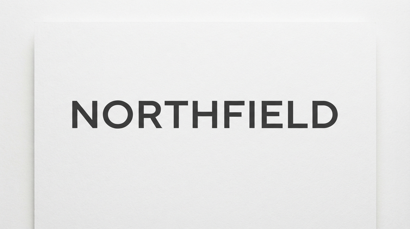 Minimalist geometric sans serif wordmark logo design