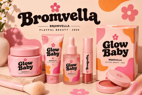 whimsical fonts for branding example: Bromvella font preview