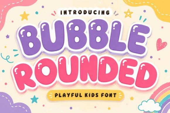 whimsical fonts for branding example: Bubble Rounded font preview