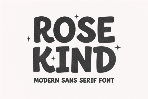 whimsical fonts for branding example: Rose Kind font preview