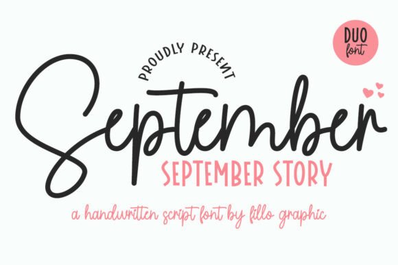 whimsical fonts for kids example: September Story font preview