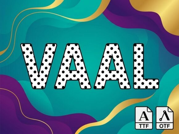 whimsical fonts for branding example: Vaal font preview