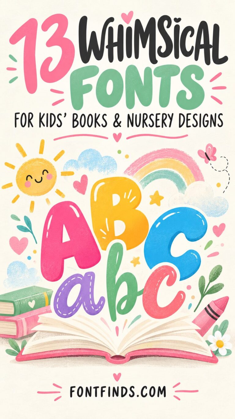 13 Whimsical Fonts for Kids' Books and Nursery Designs – FontFinds typography guide