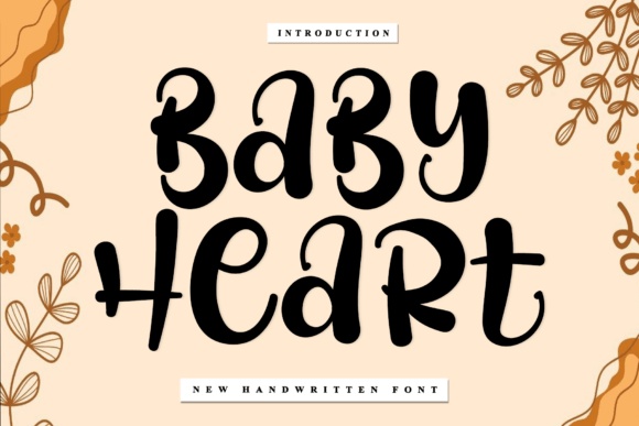 Baby Heart font preview by pinkmeca