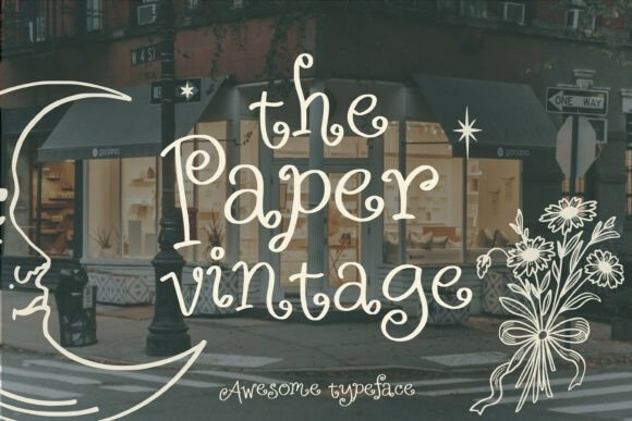 The Paper Vintage font preview by MistyDesigns
