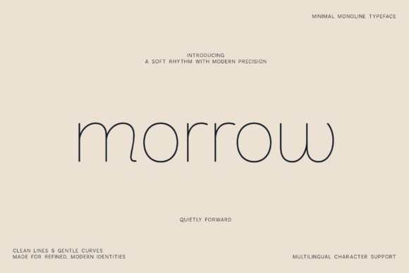 Morrow font preview by vladfedotovv