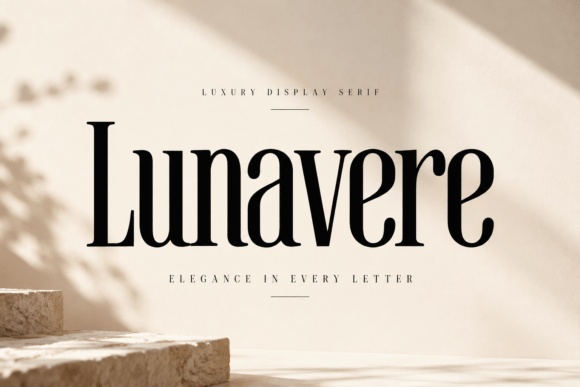 Lunavere font preview