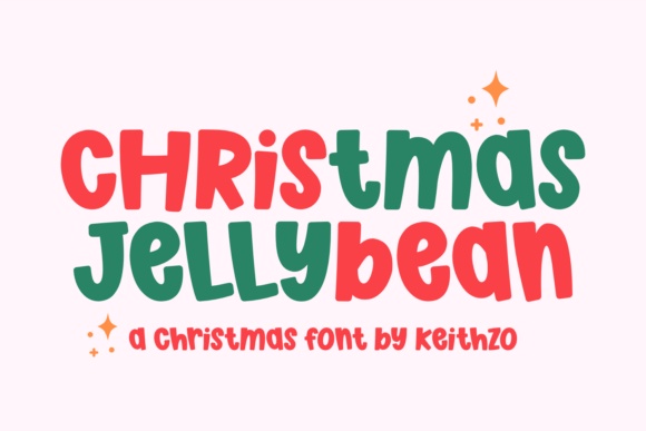 Christmas Jellybean font preview