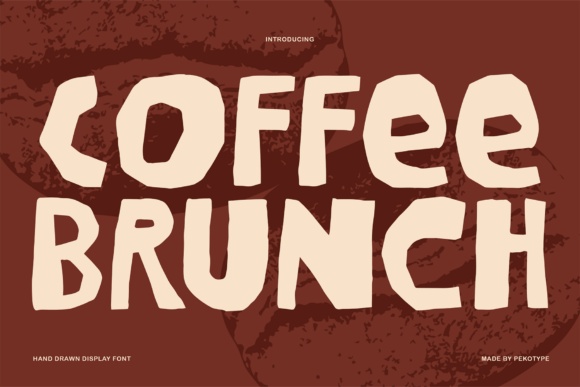 Coffee Brunch font preview by pekotype