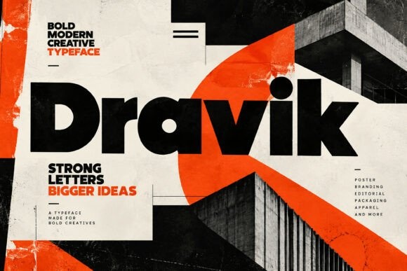 Dravik font preview by BILLI
