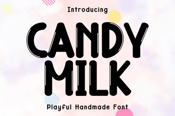 Candy Milk font preview by Creatype Designer