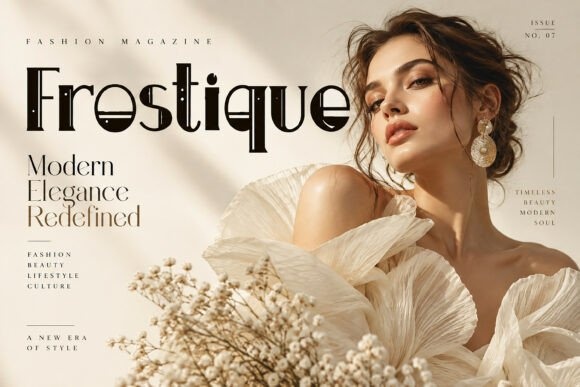 Frostique font preview by BILLI