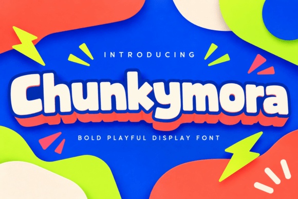 Chunkymora font preview by hatimestea