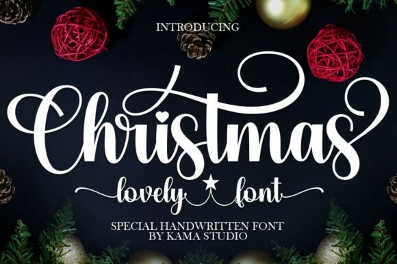 Christmas font preview