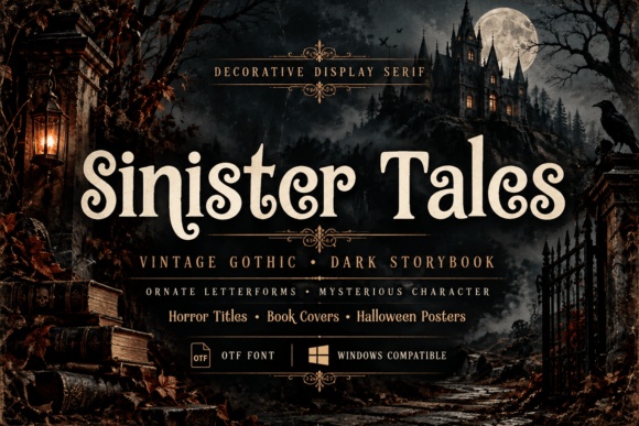Sinister Tales — lettering specimen