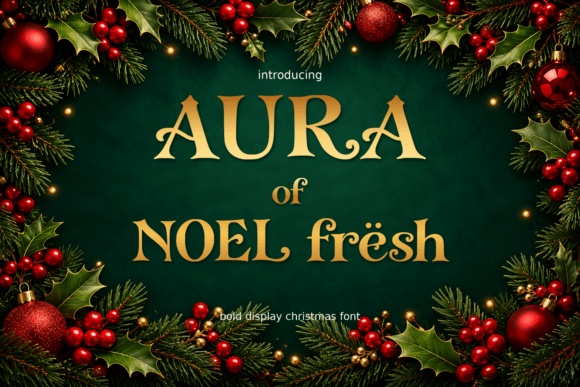 Aura of Noel Fresh font preview by hatimestea
