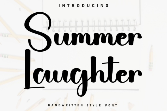 Summer Laughter font preview by ArtLine Design