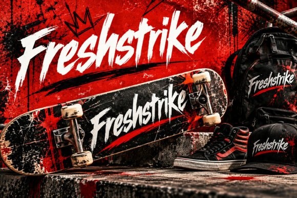 Freshstrike font preview by BILLI
