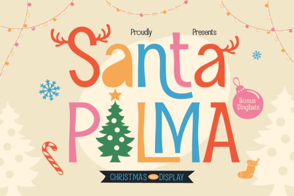 Santa Palma font preview